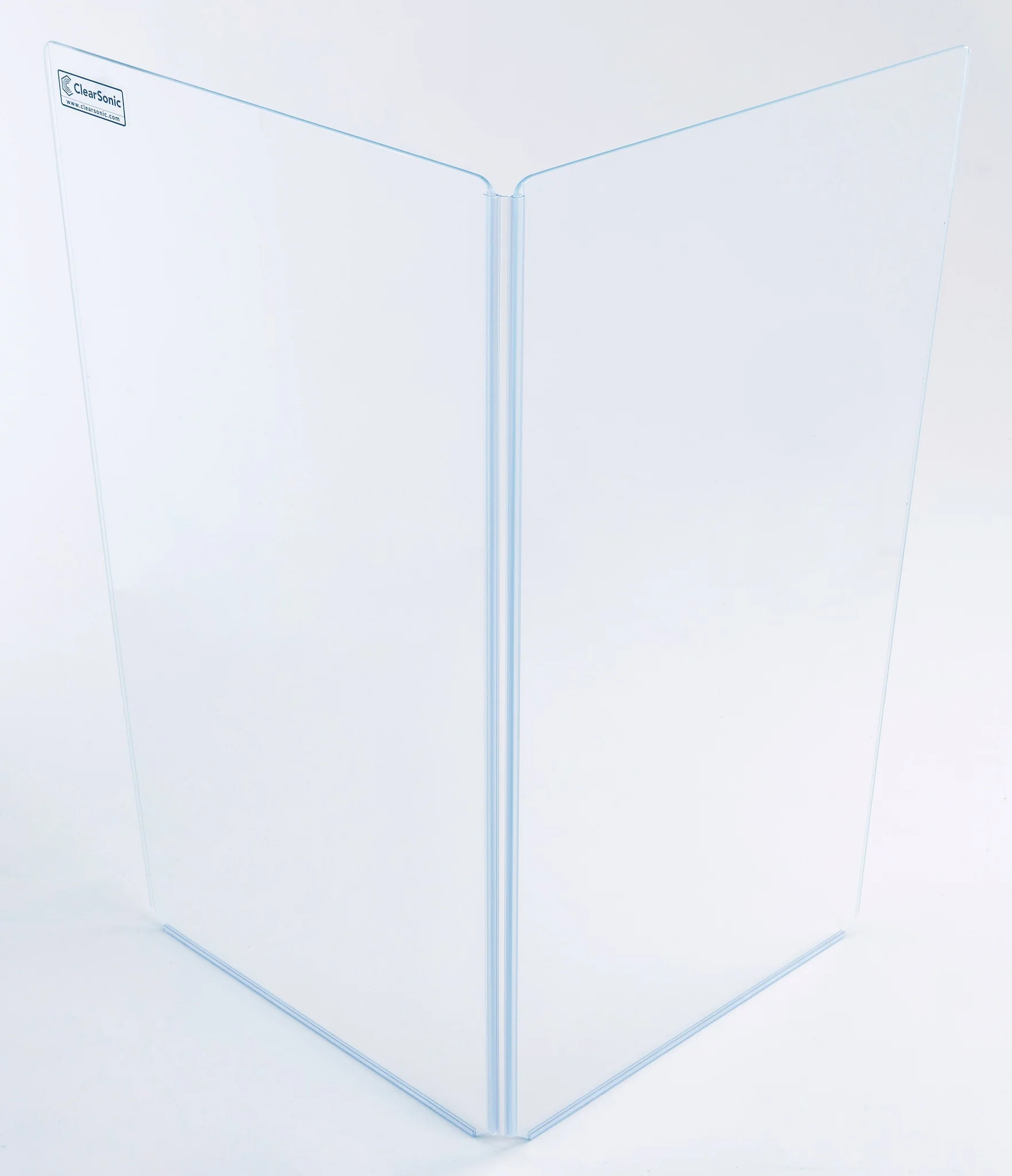 A1224 -2β High with 12" Panels  Acrylic Amp Shield - Full-length Hinge - Cable Cutouts