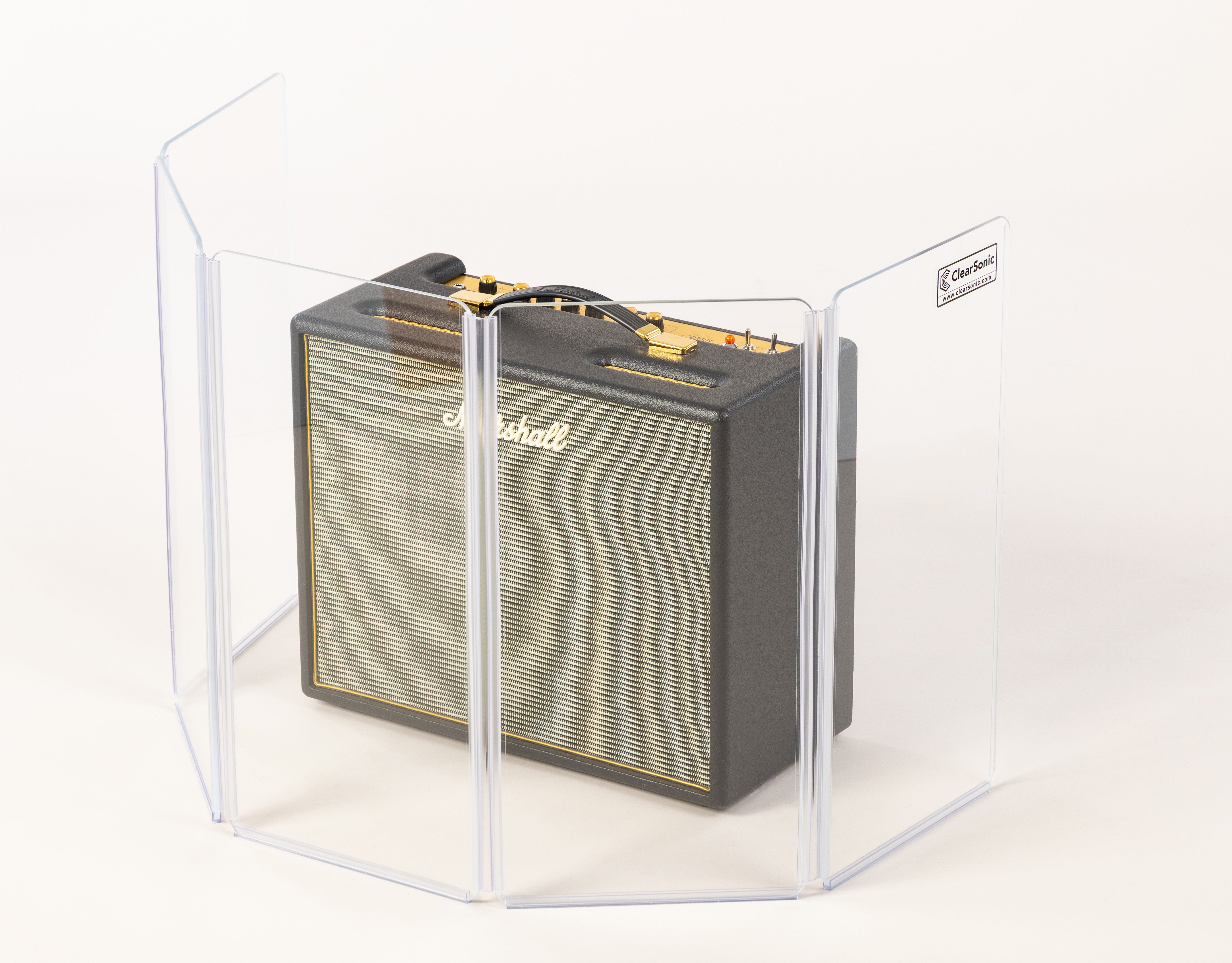 A1824x7 - 10.5β W x 2β H - 7-Panel Acrylic Amp Shield