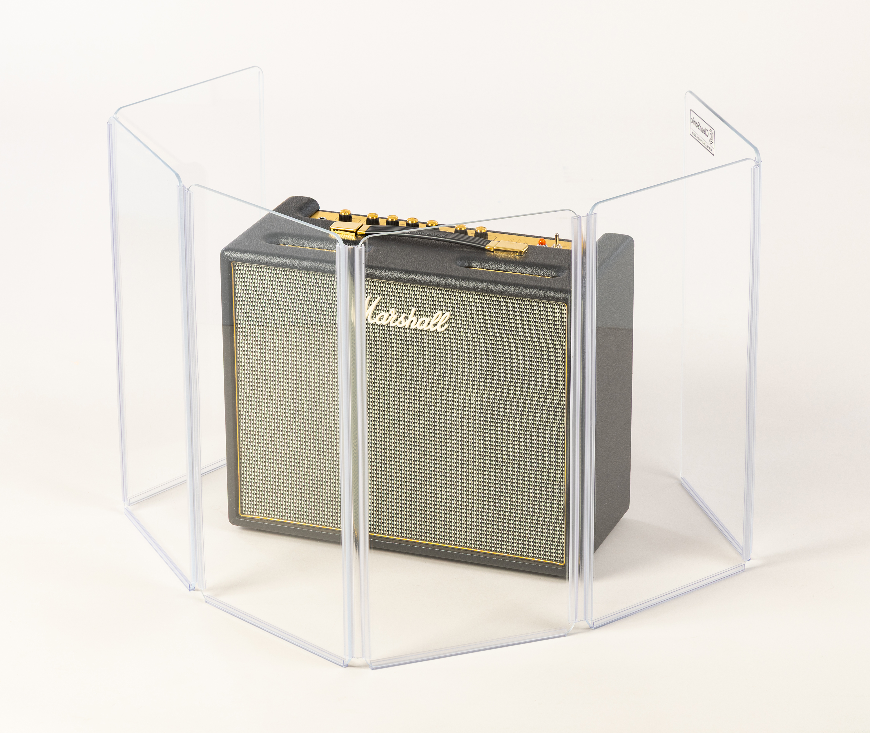 A1224x6 - 6’ W x 2’ H - 6-Panel Acrylic Amp Shield