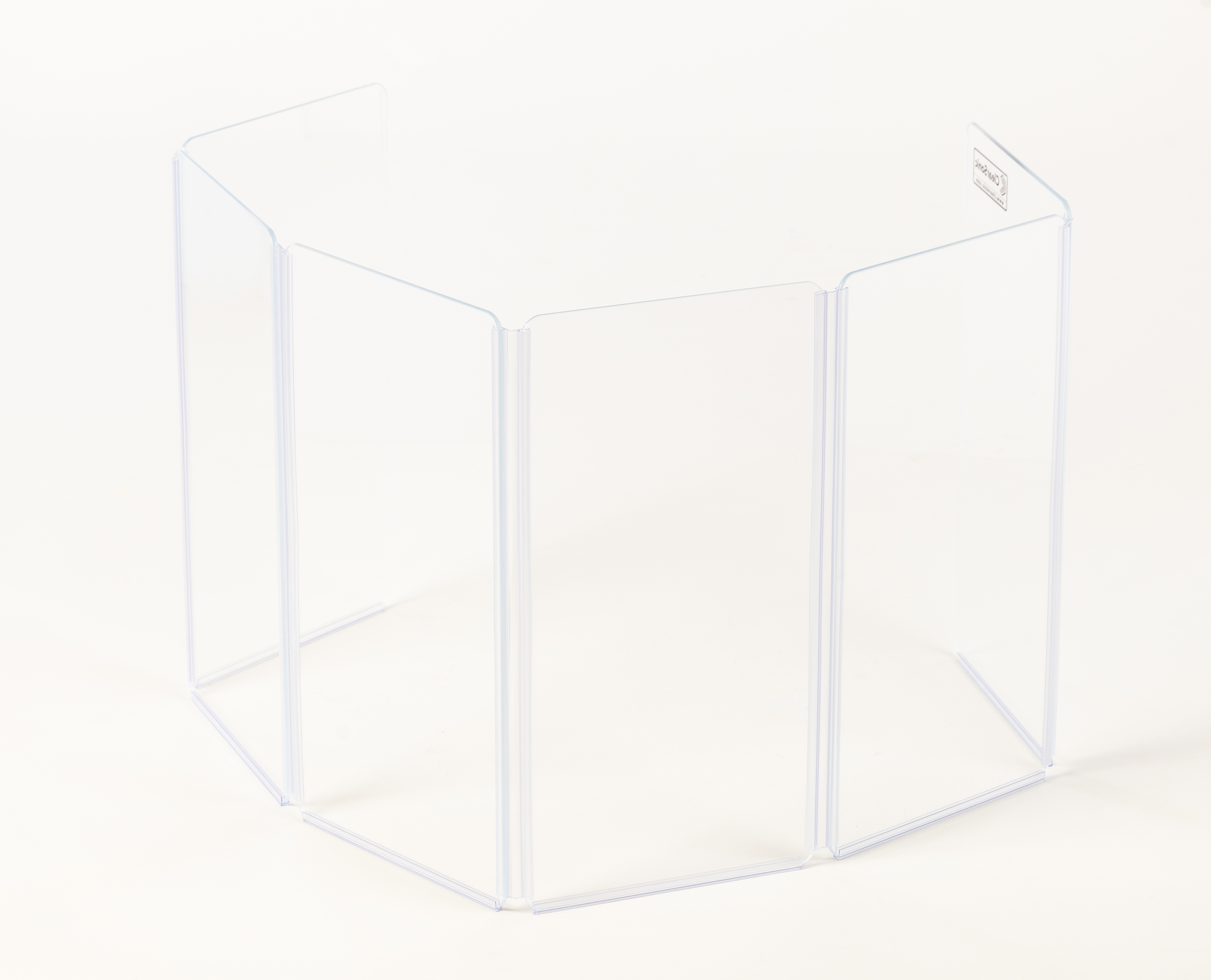A1224x5 - 5β W x 2β H - 5-Panel Acrylic Amp Shield
