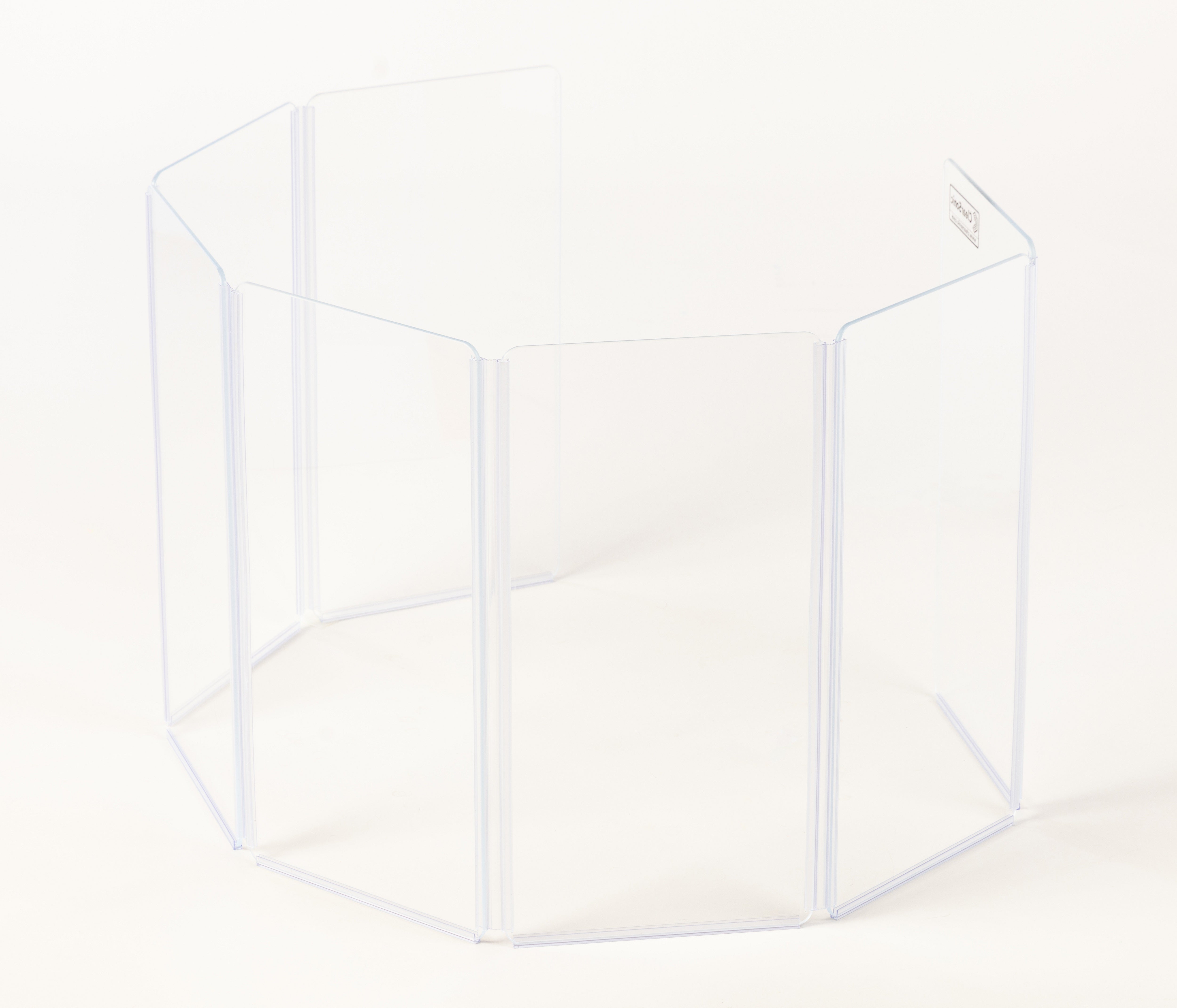 A1824x7 - 10.5β W x 2β H - 7-Panel Acrylic Amp Shield