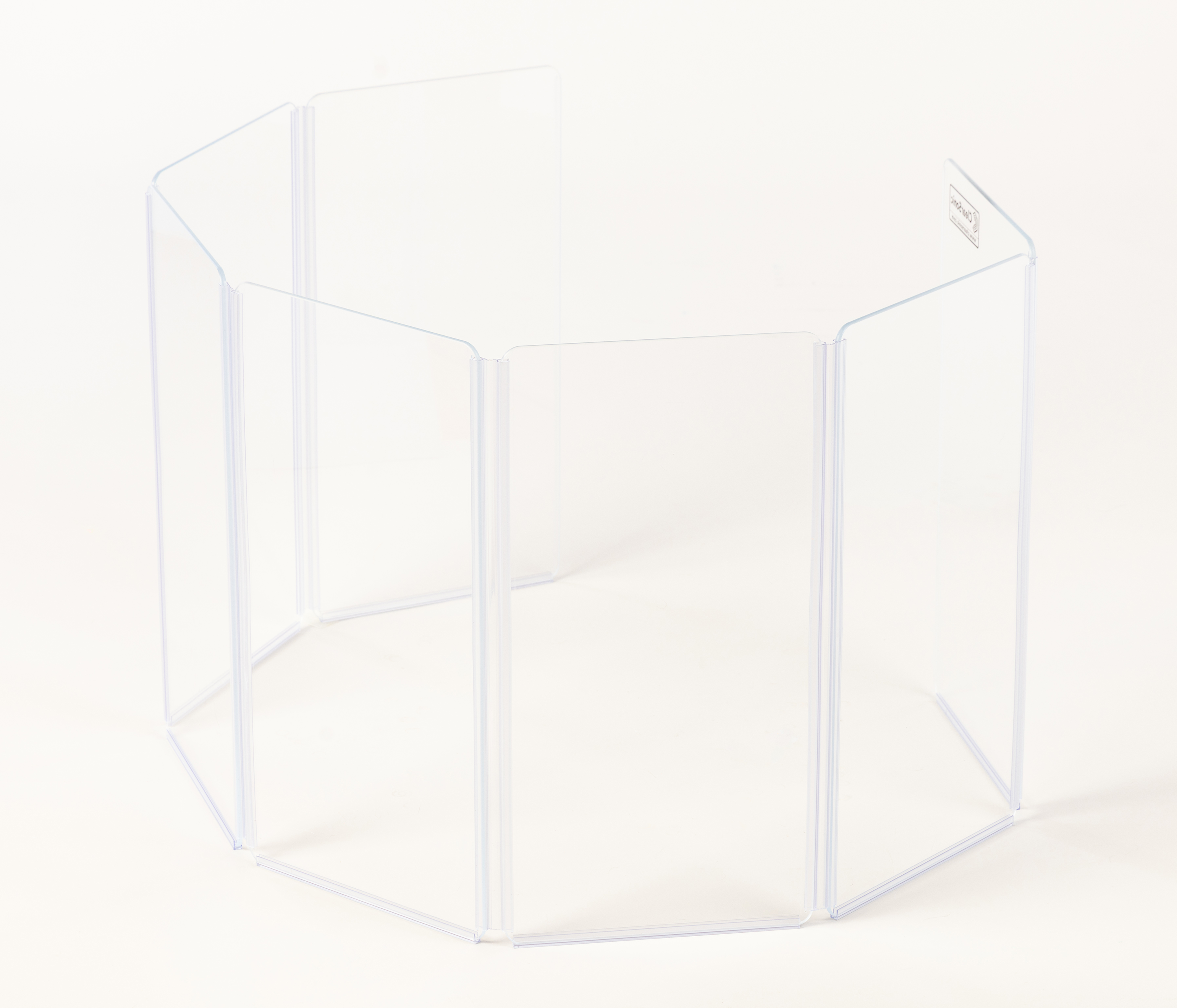 A1224x7 - 7’ W x 2’ H - 7-Panel Acrylic Amp Shield