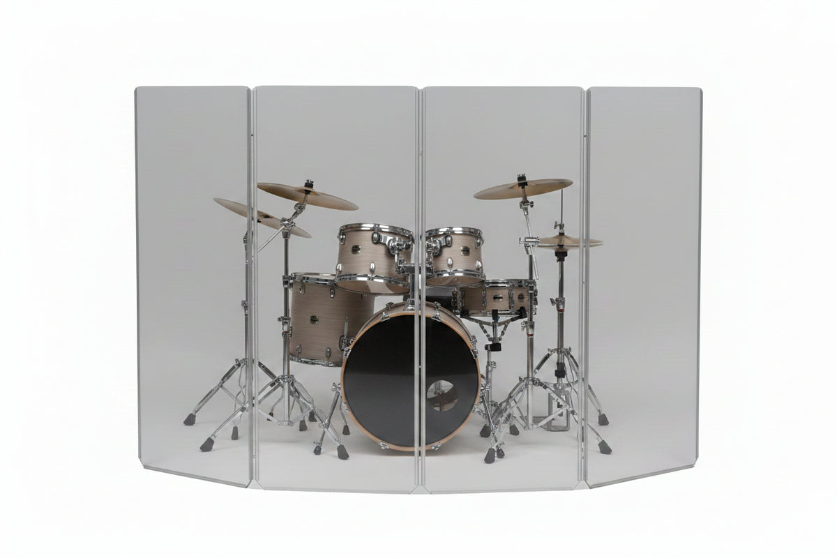 A2448x4 - 4 ft. Tall, 4-panel Acrylic Drum Shield
