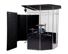 IPB - IsoPac B Portable Drum Isolation Booth | 6’ W x 7’ D x 6.5’ H | 50-60% Volume Reduction