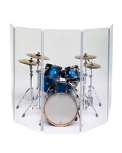 LITE2466x5 - 5.5 ft. Tall, 5-panel Economy Drum Shield - 3/16" Thick Acrylic