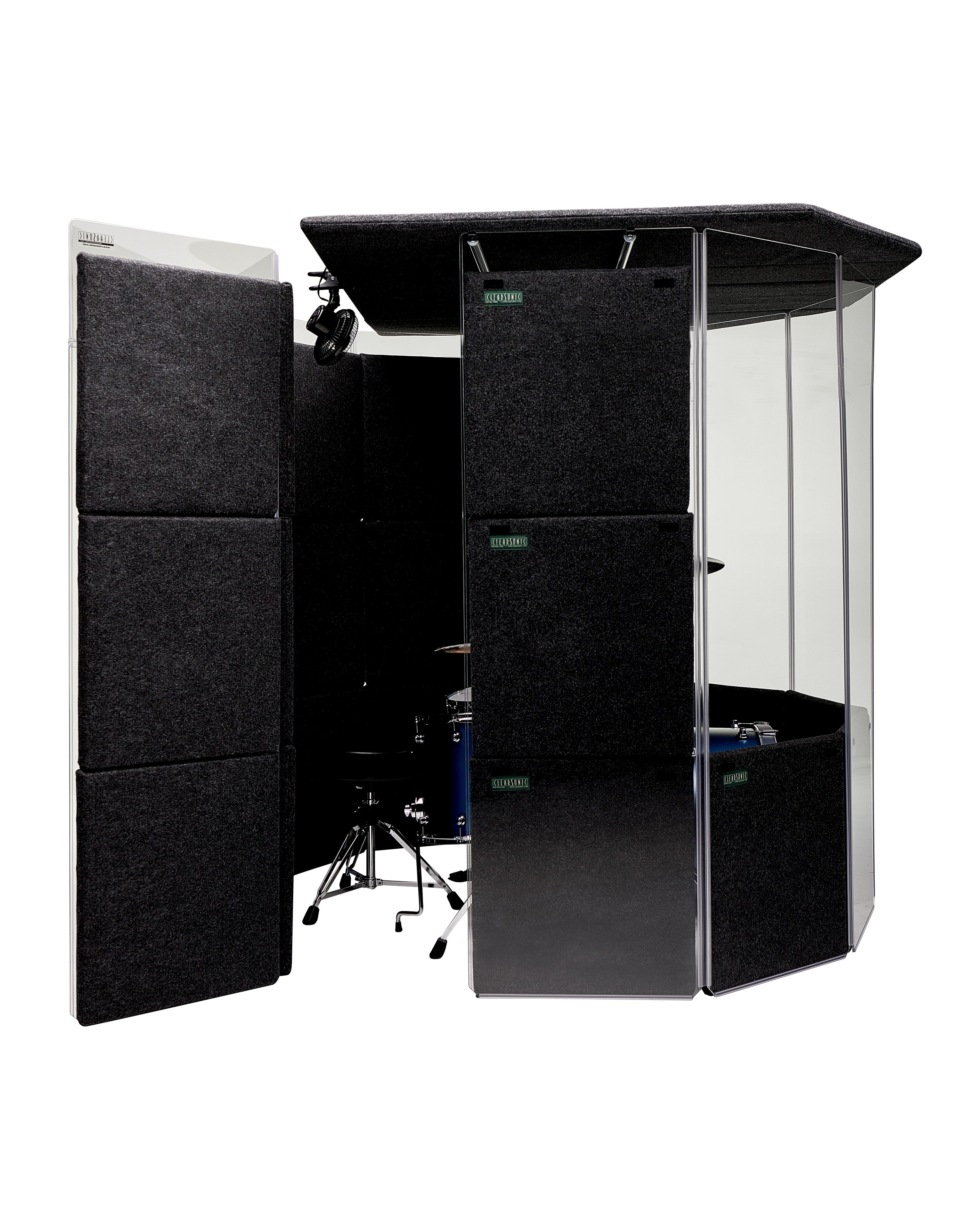 MMP 78" - MiniMegaPac 78" Portable Isolation Booth for Drums - 7β W x 6.5β D x 6.5β H - 60-70% Volume Reduction
