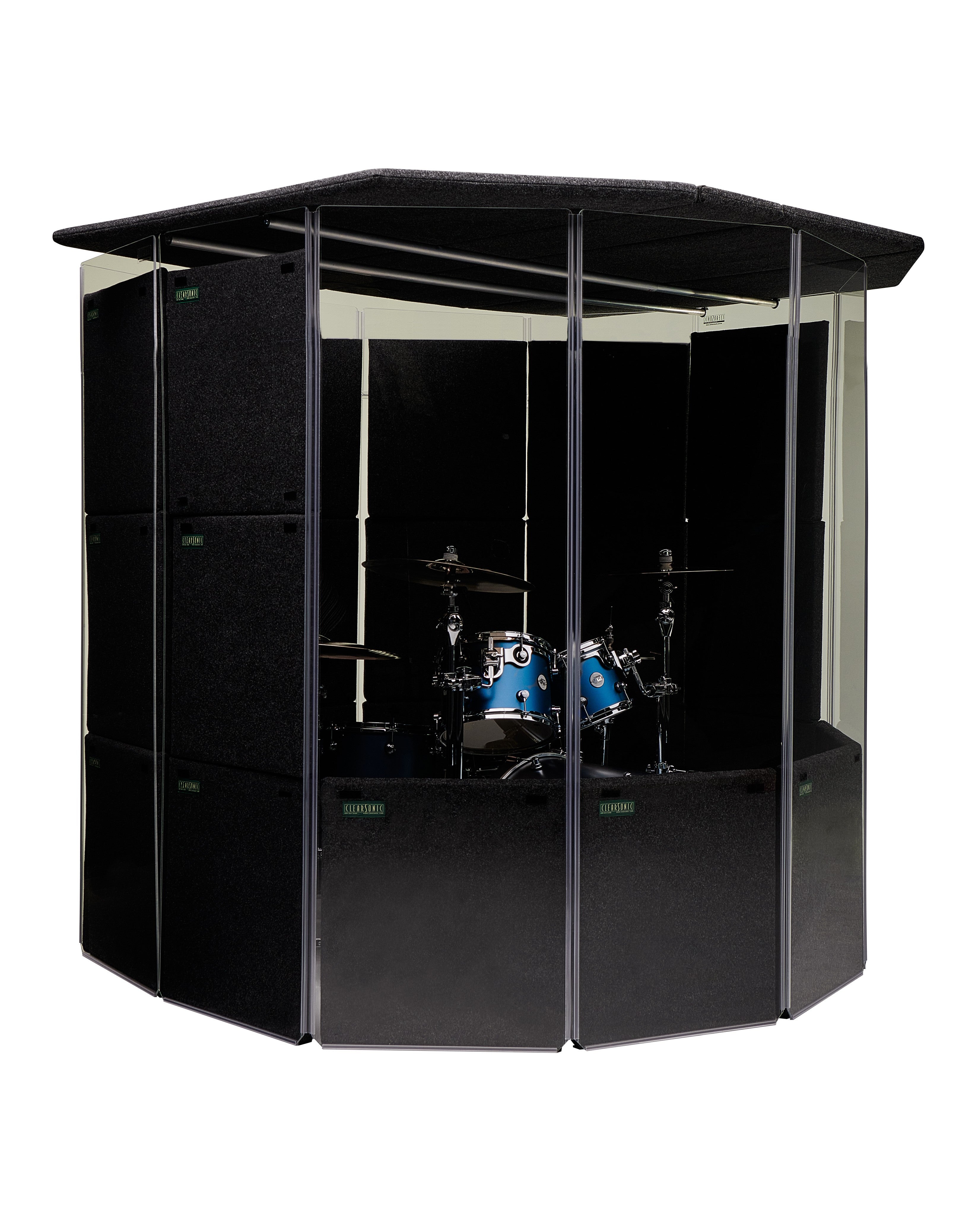 MMP 78" - MiniMegaPac 78" Portable Isolation Booth for Drums - 7β W x 6.5β D x 6.5β H - 60-70% Volume Reduction