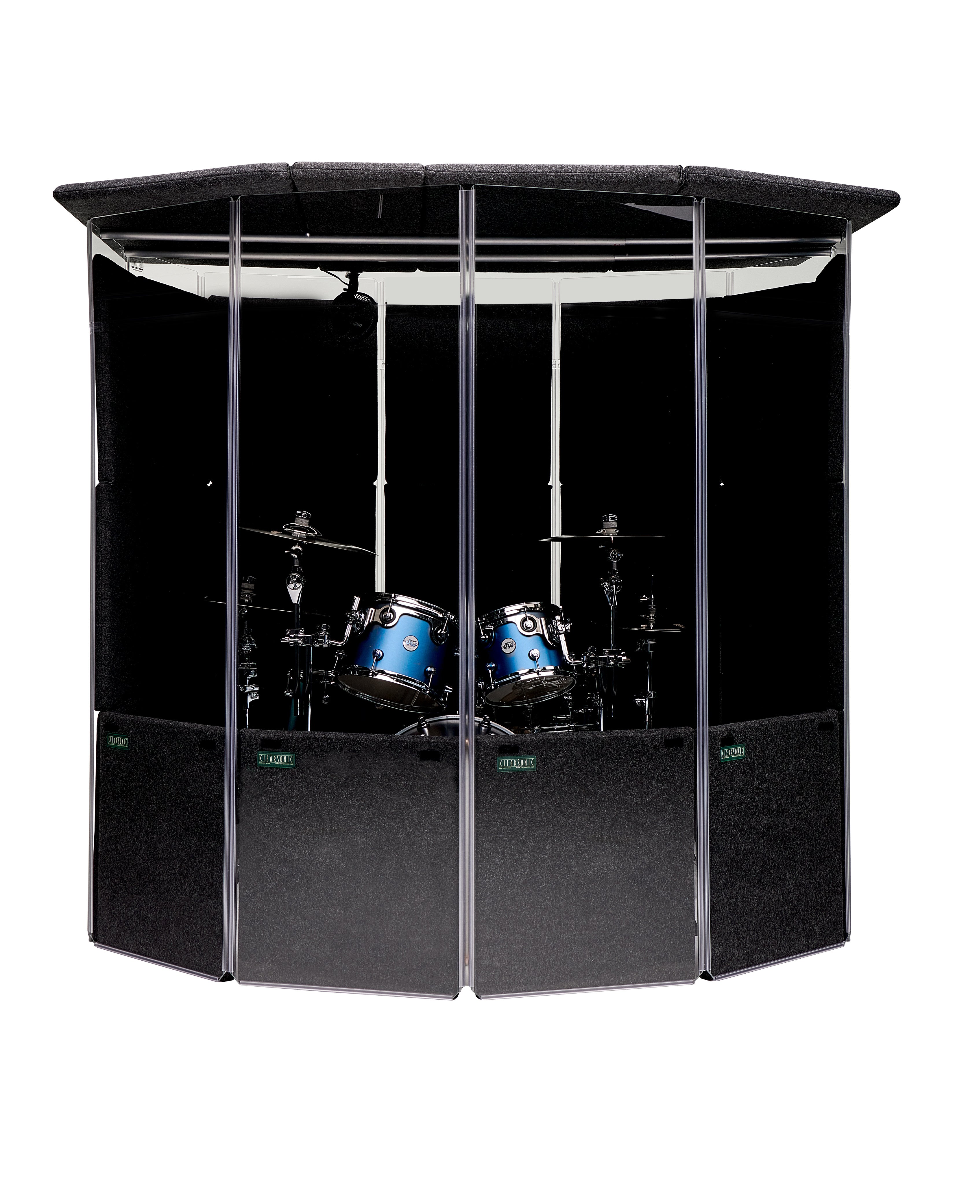 MMP 78" - MiniMegaPac 78" Portable Isolation Booth for Drums - 7β W x 6.5β D x 6.5β H - 60-70% Volume Reduction