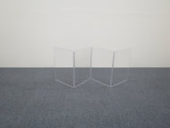 A1824x4 - 6’ W x 2’ H - 4-panel Acrylic Amp Shield