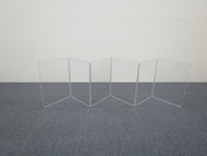 A1824x6 - 9’ W x 2’ H - 6-Panel Acrylic Amp Shield