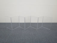 A1824x7 - 10.5’ W x 2’ H - 7-Panel Acrylic Amp Shield