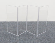 An A1224x4 amp shield with 4 panels, each measuring 24" H x 12" W.