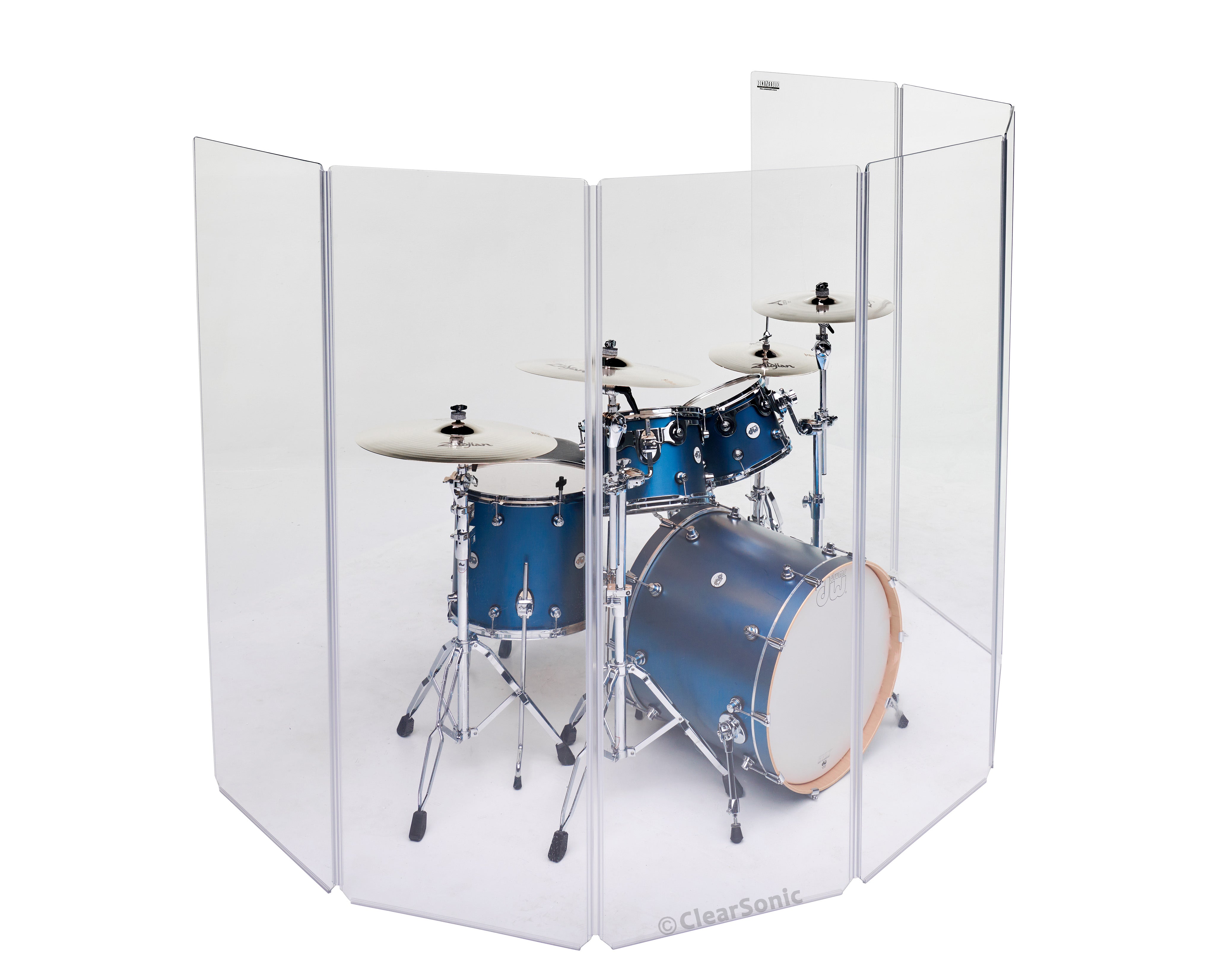 ClearSonic A2466x7 7-Panel Acrylic Drum Shield