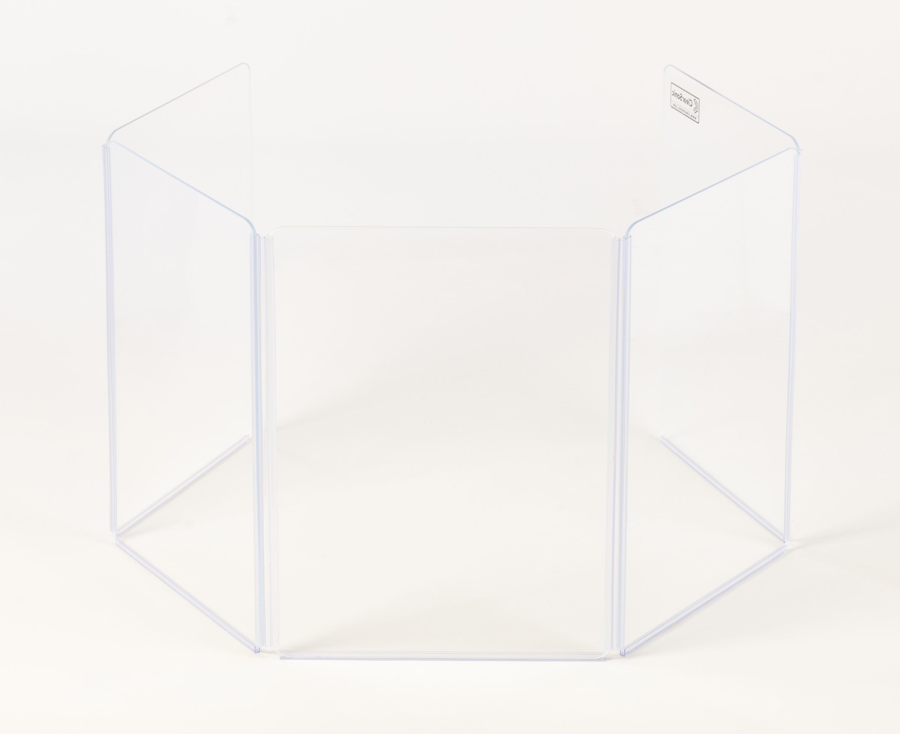 A1824x7 - 10.5’ W x 2’ H - 7-Panel Acrylic Amp Shield