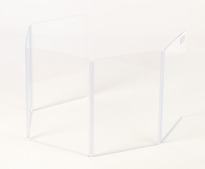 A1824x7 - 10.5’ W x 2’ H - 7-Panel Acrylic Amp Shield