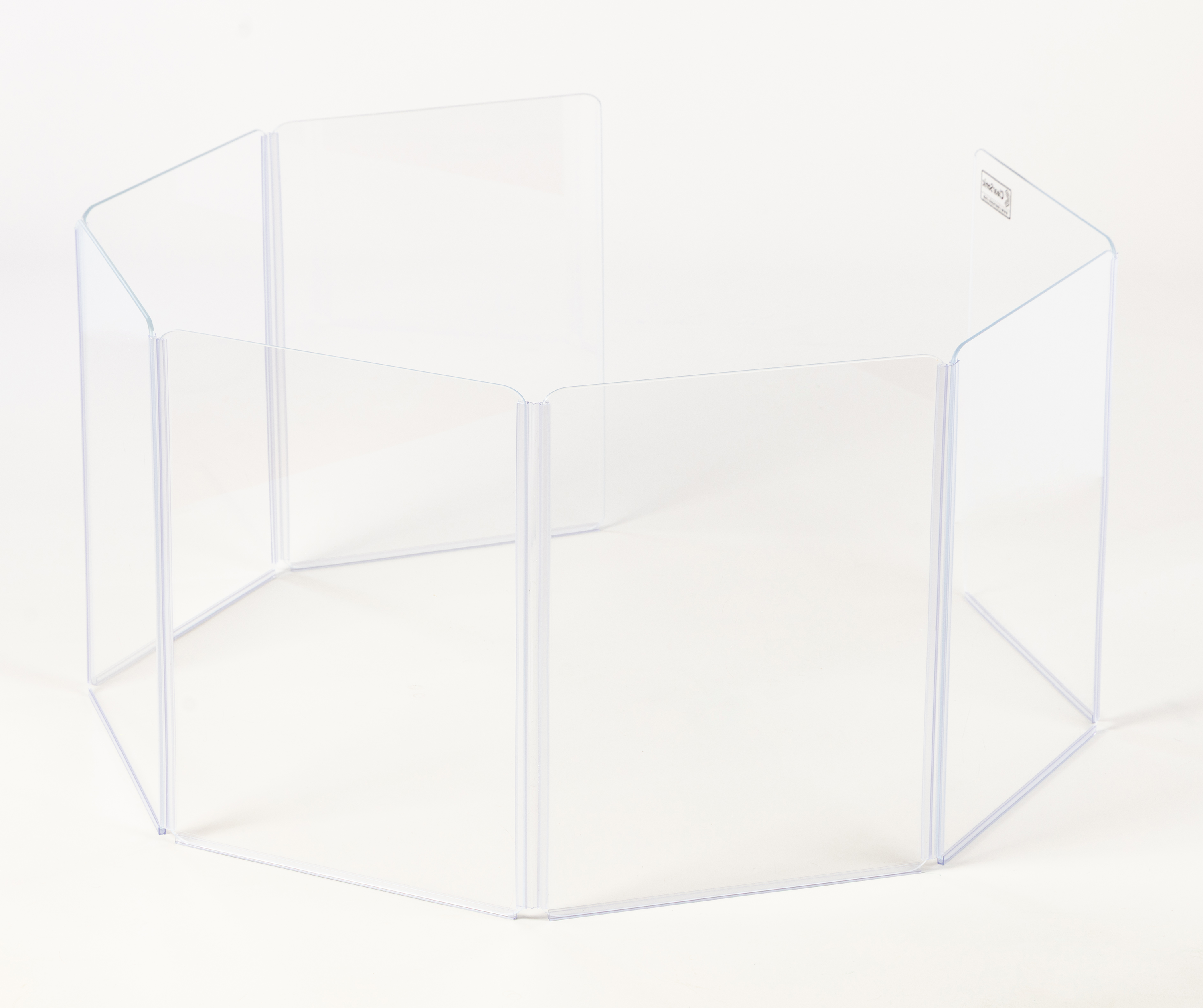 A2436 -3’ High with 24" wide Panels  Acrylic Amp Shield