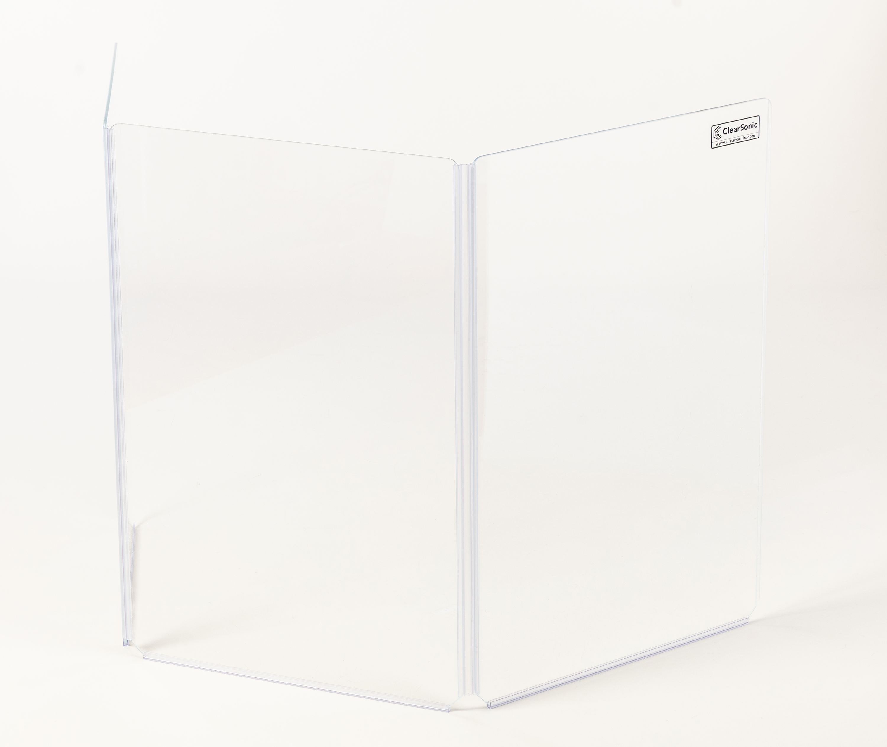 A2436x3 - 3 ft. Tall, 3-Panel Acrylic Amp Shield