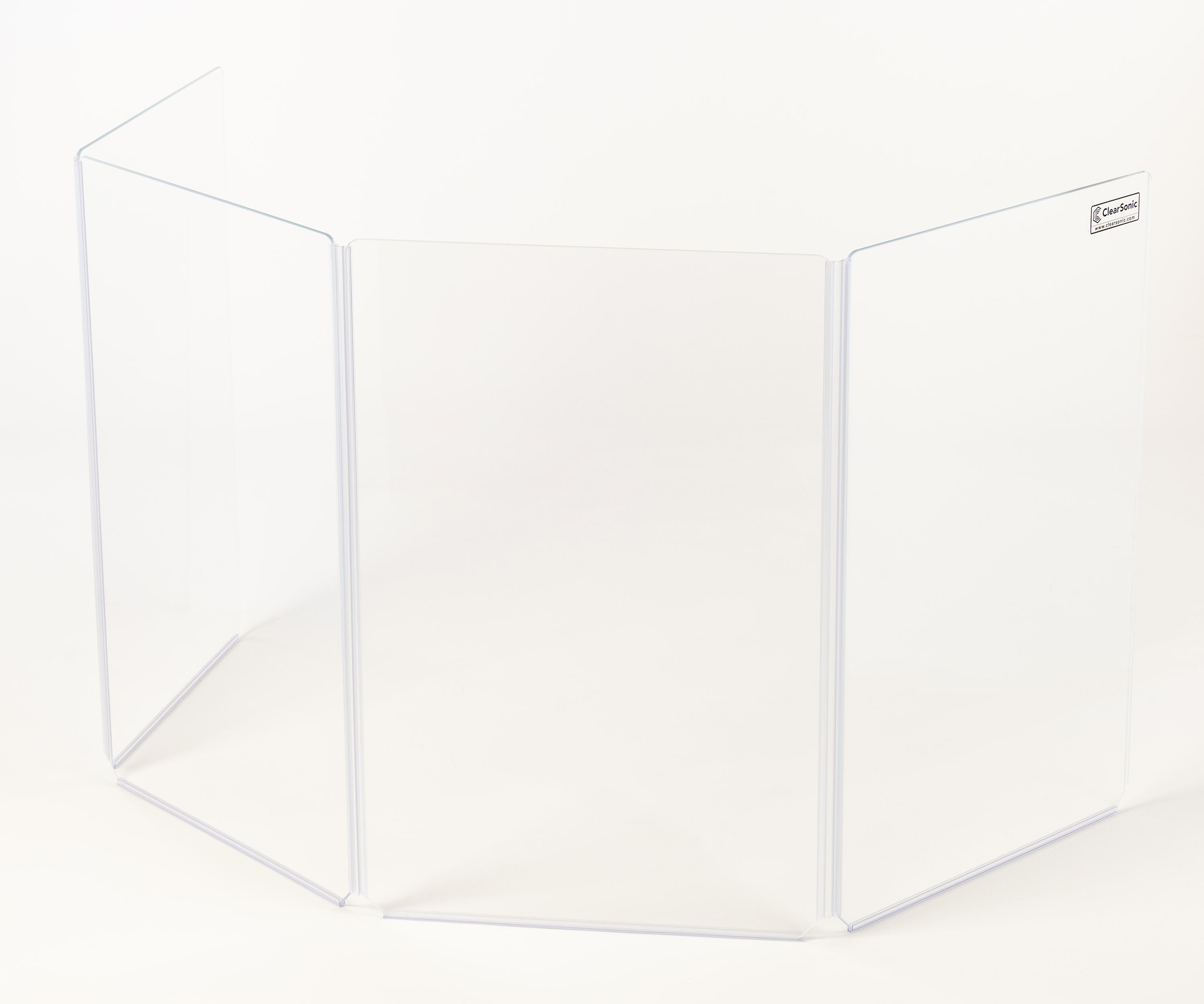 A2436x4 - 3 ft. Tall - 4-Panel Acrylic Amp Shield