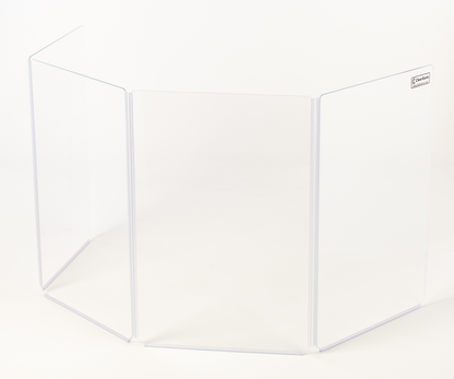 A2436x4 - 3 ft. Tall - 4-Panel Acrylic Amp Shield