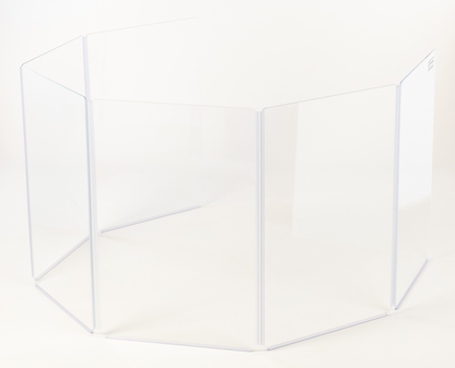 A2436x6 - 3 ft. Tall, 6-Panel Acrylic Amp Shield