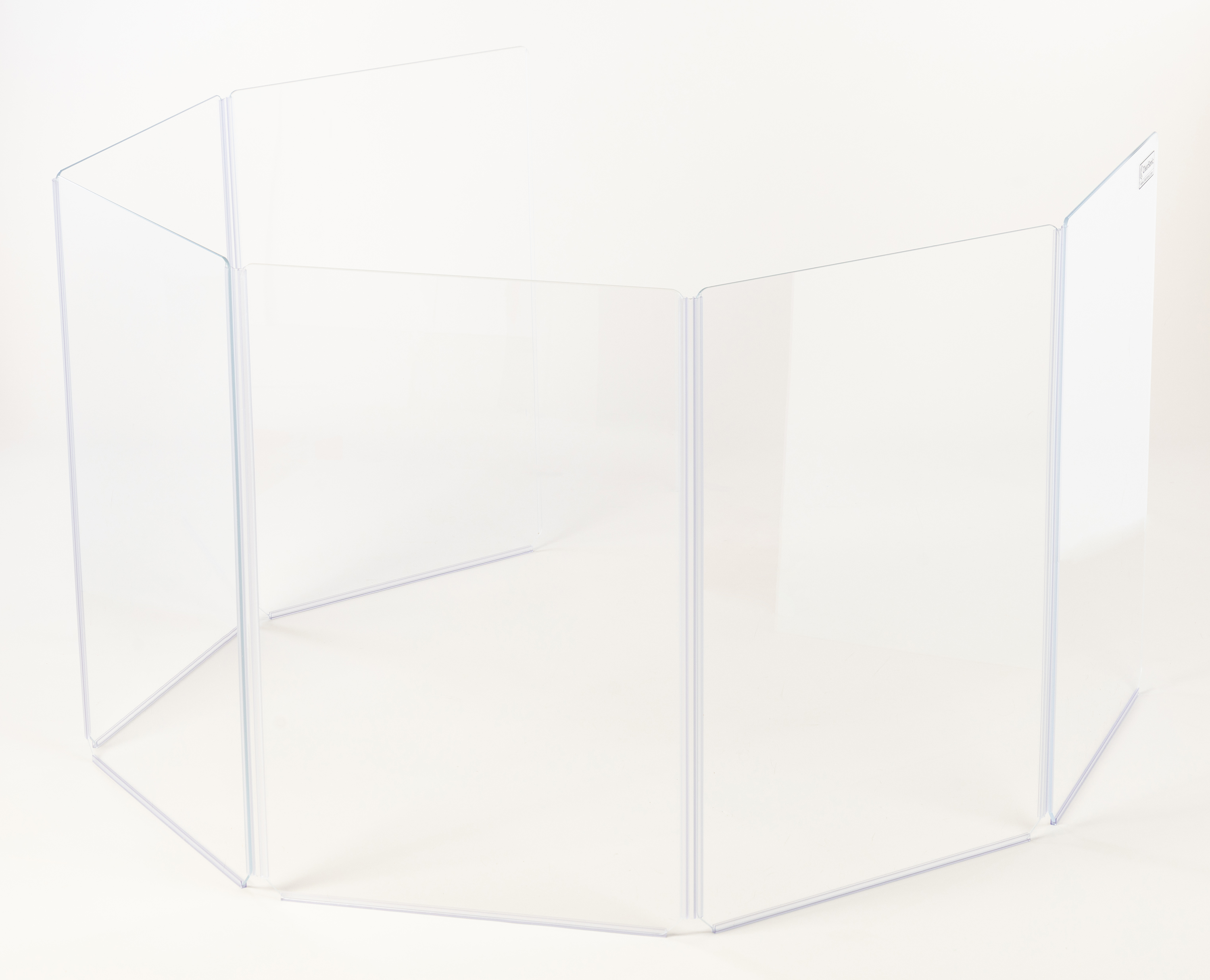 A2436x7 - 3 ft. Tall, 7-Panel Acrylic Amp Shield