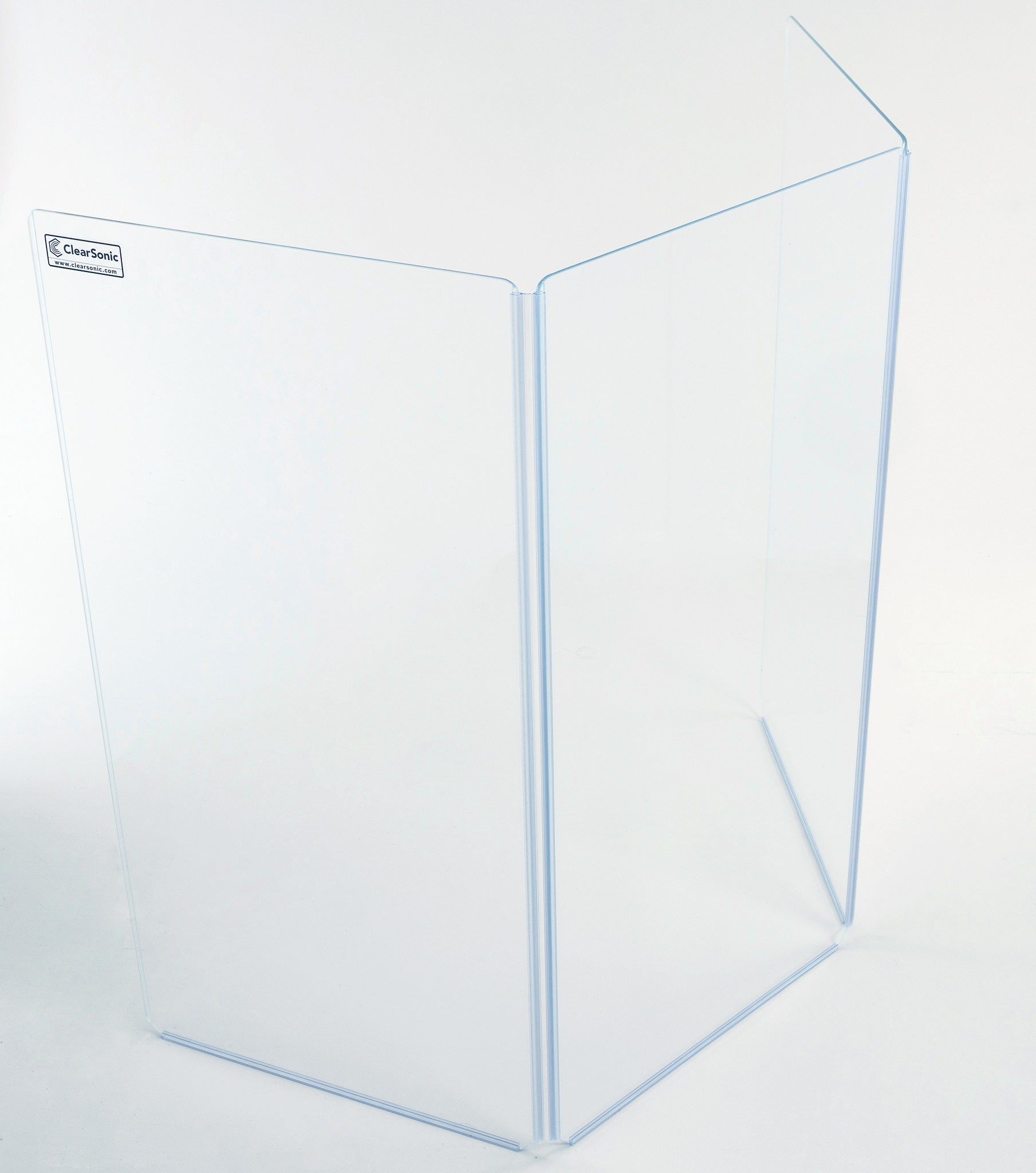 A2448x3 - 4 ft. Tall, 3-panel Acrylic Drum Shield – ClearSonic