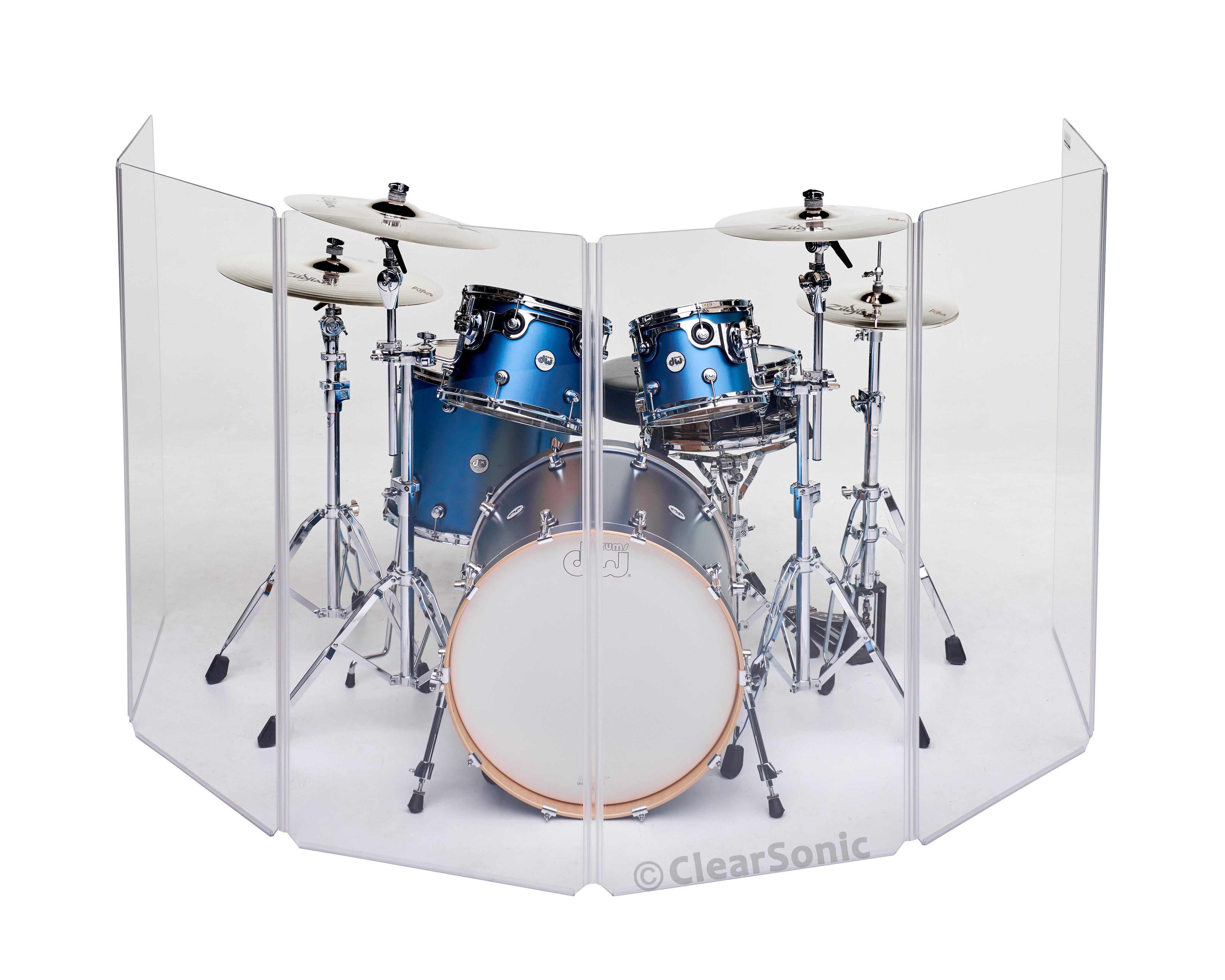 Four foot Tall with 24" Panels  Acrylic Amp Shield  A2448