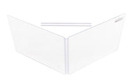 A 2-panel, 18 inch drum shield height extender with included HCNL on a white background