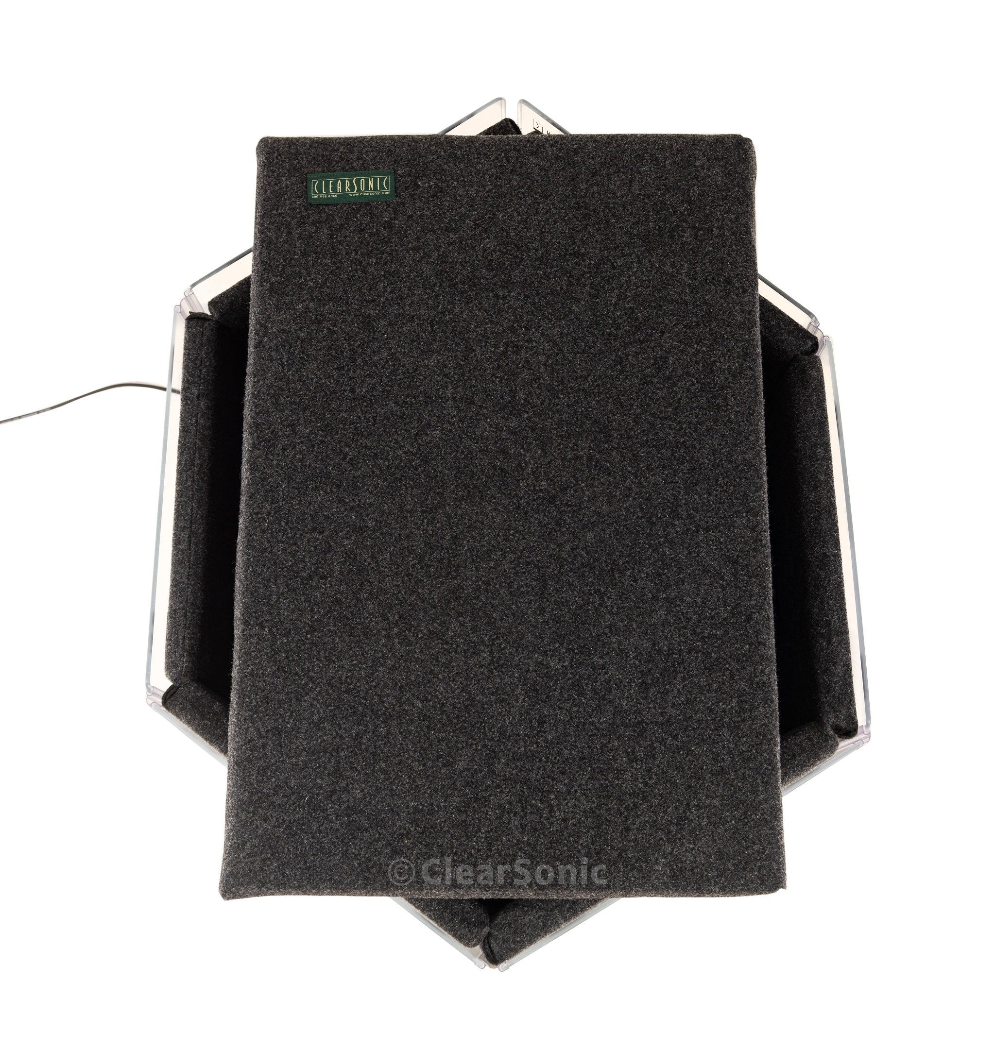 A1824x6 - 9' W x 2' H - 6-Panel Acrylic Amp Shield – ClearSonic
