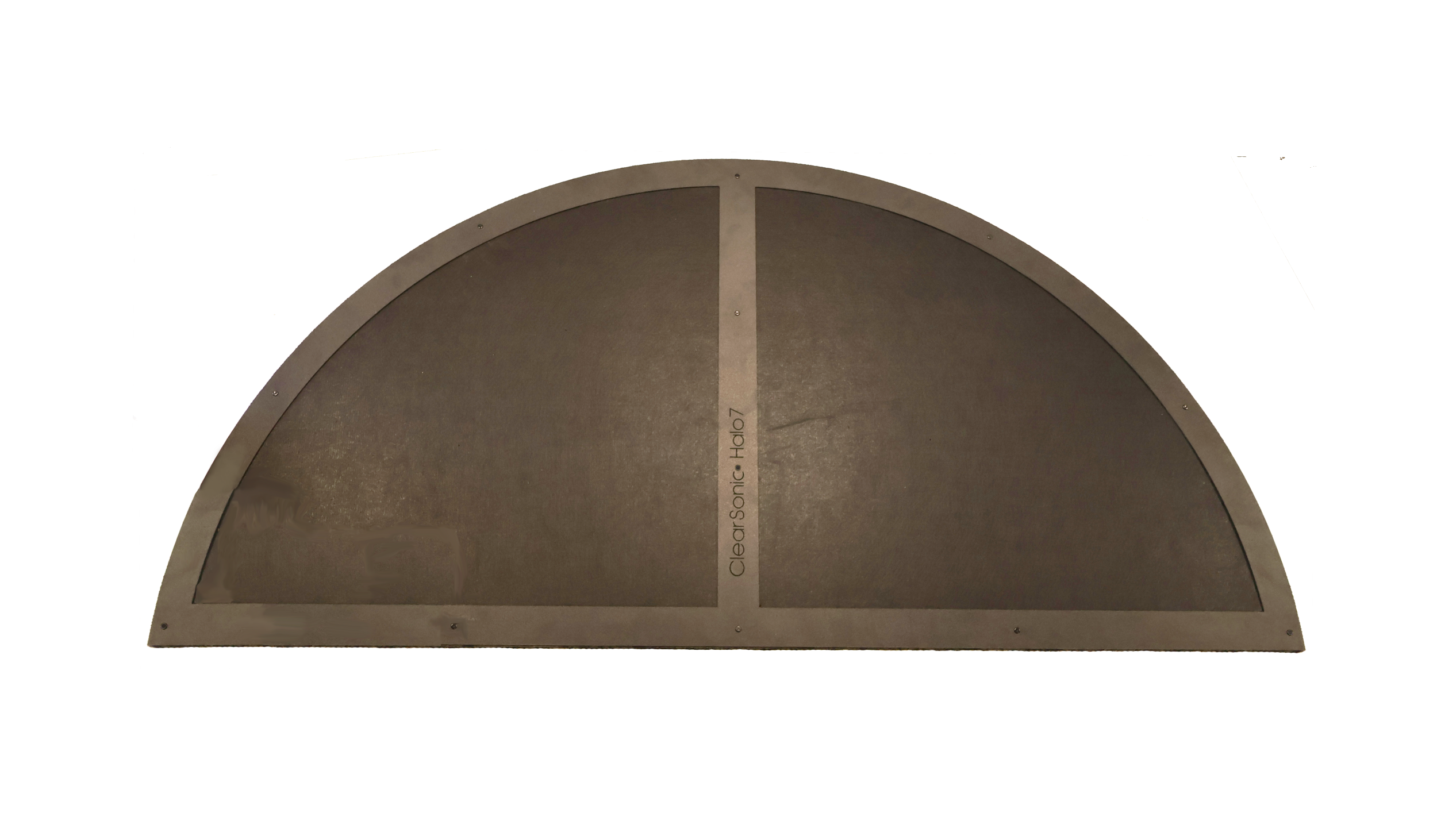 Curved7 with Halo7 Roof   Seamless Curved Drum Shield 7 ft wide with Roof