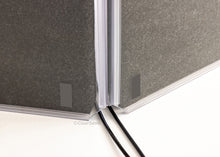 A1224x3 - 3’ W x 2’ H - 3-Panel Acrylic Amp Shield
