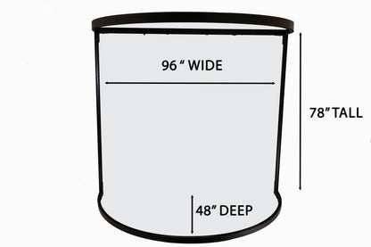 Curved8 Seamless Curved Drum Shield 8 ft wide