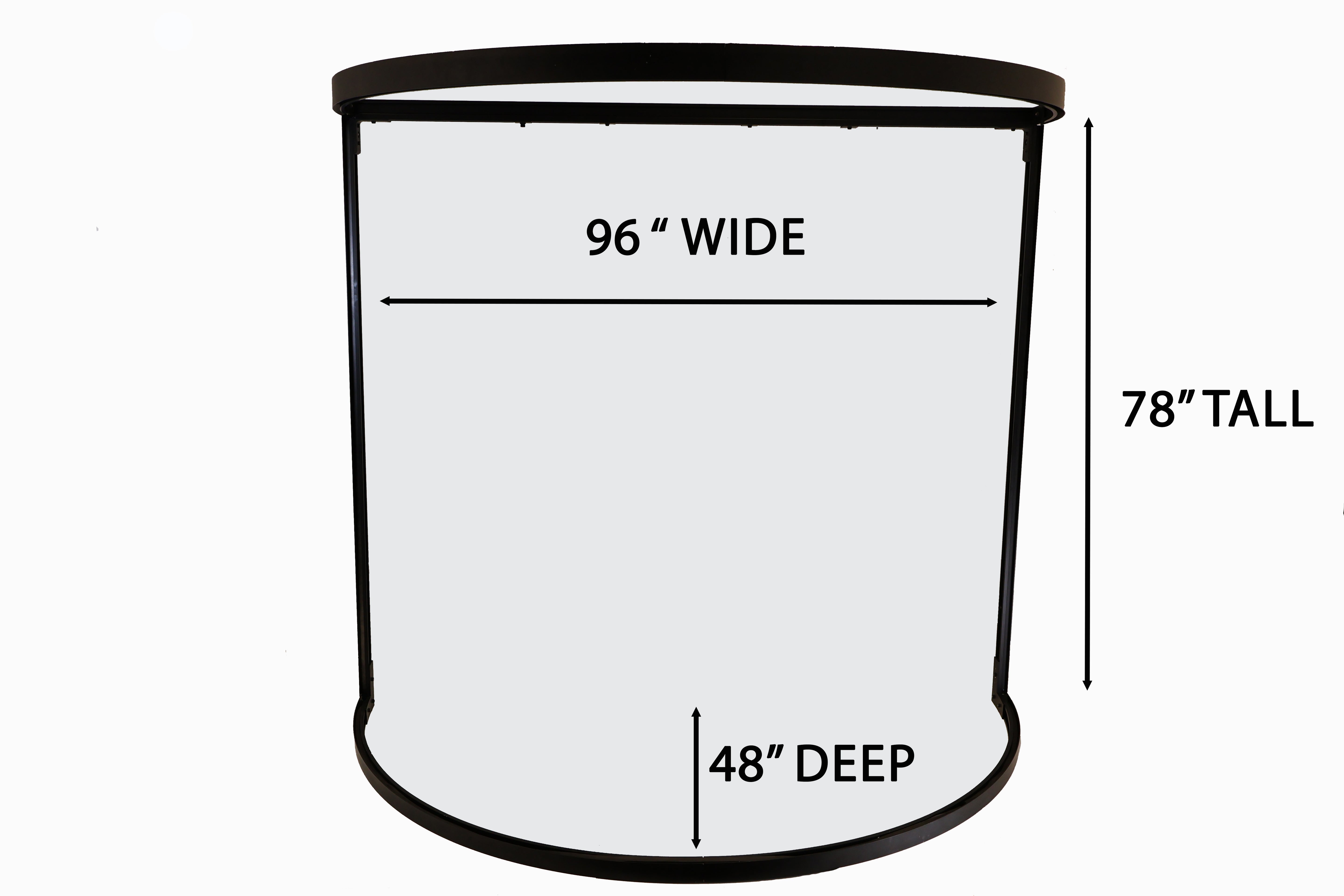 Curved8 Seamless Curved Drum Shield 8 ft wide