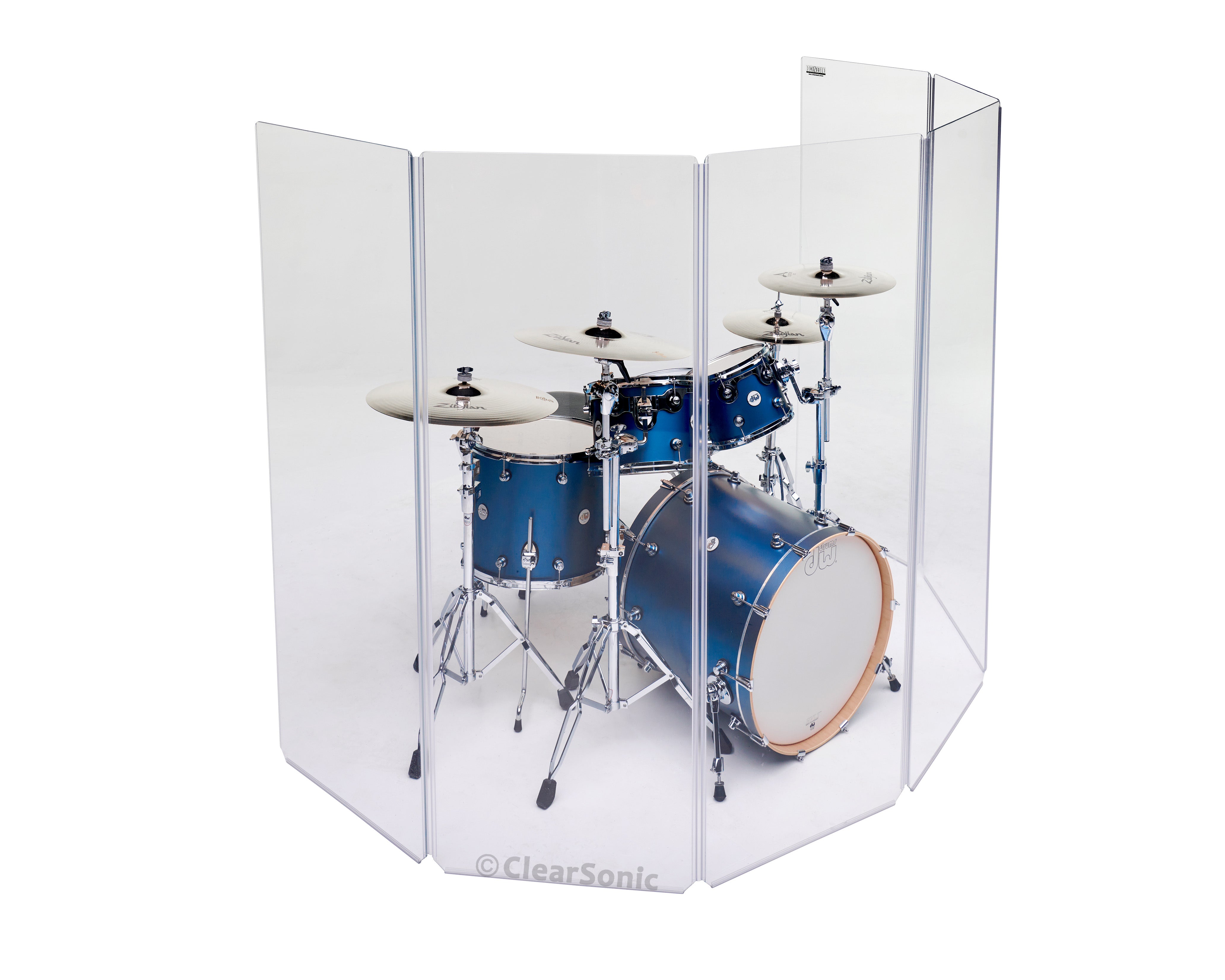 ClearSonic A2466x6 6-Panel Acrylic Drum Shield