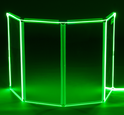 A1224x7 - 7’ W x 2’ H - 7-Panel Acrylic Amp Shield