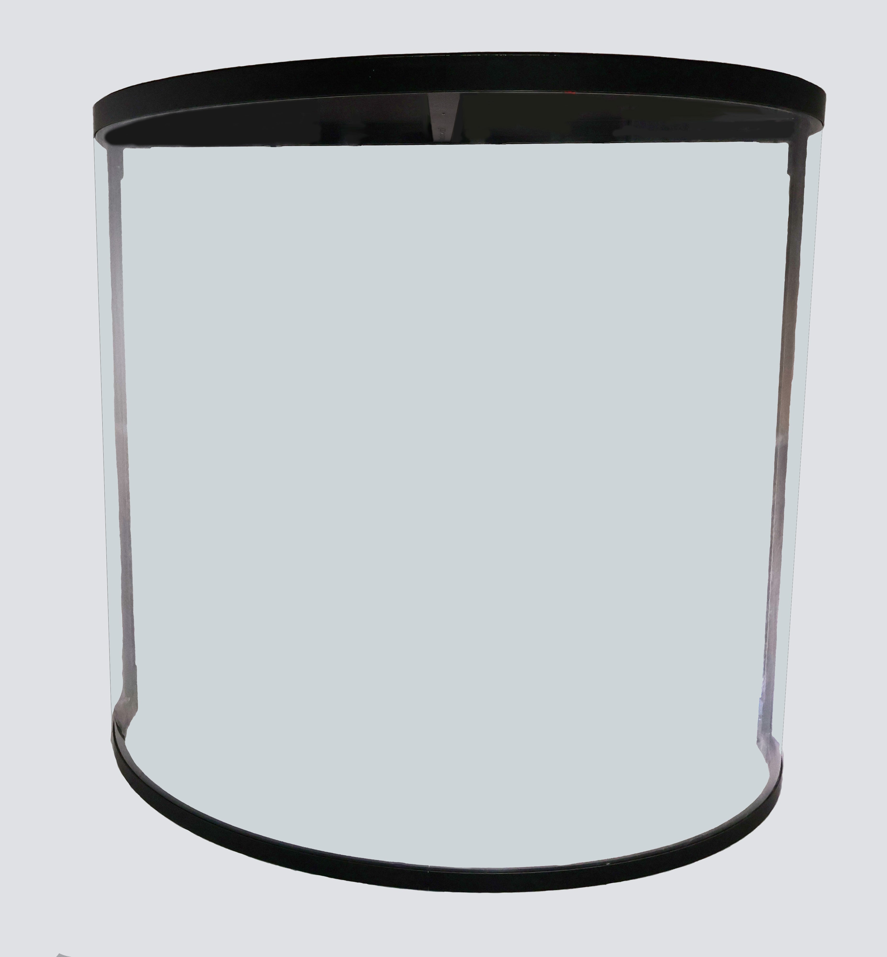 Curved8 with Halo8 Roof    Seamless Curved Drum Shield 8 ft wide with Roof