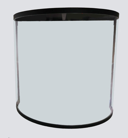 Curved8 with Halo8 Roof    Seamless Curved Drum Shield 8 ft wide with Roof