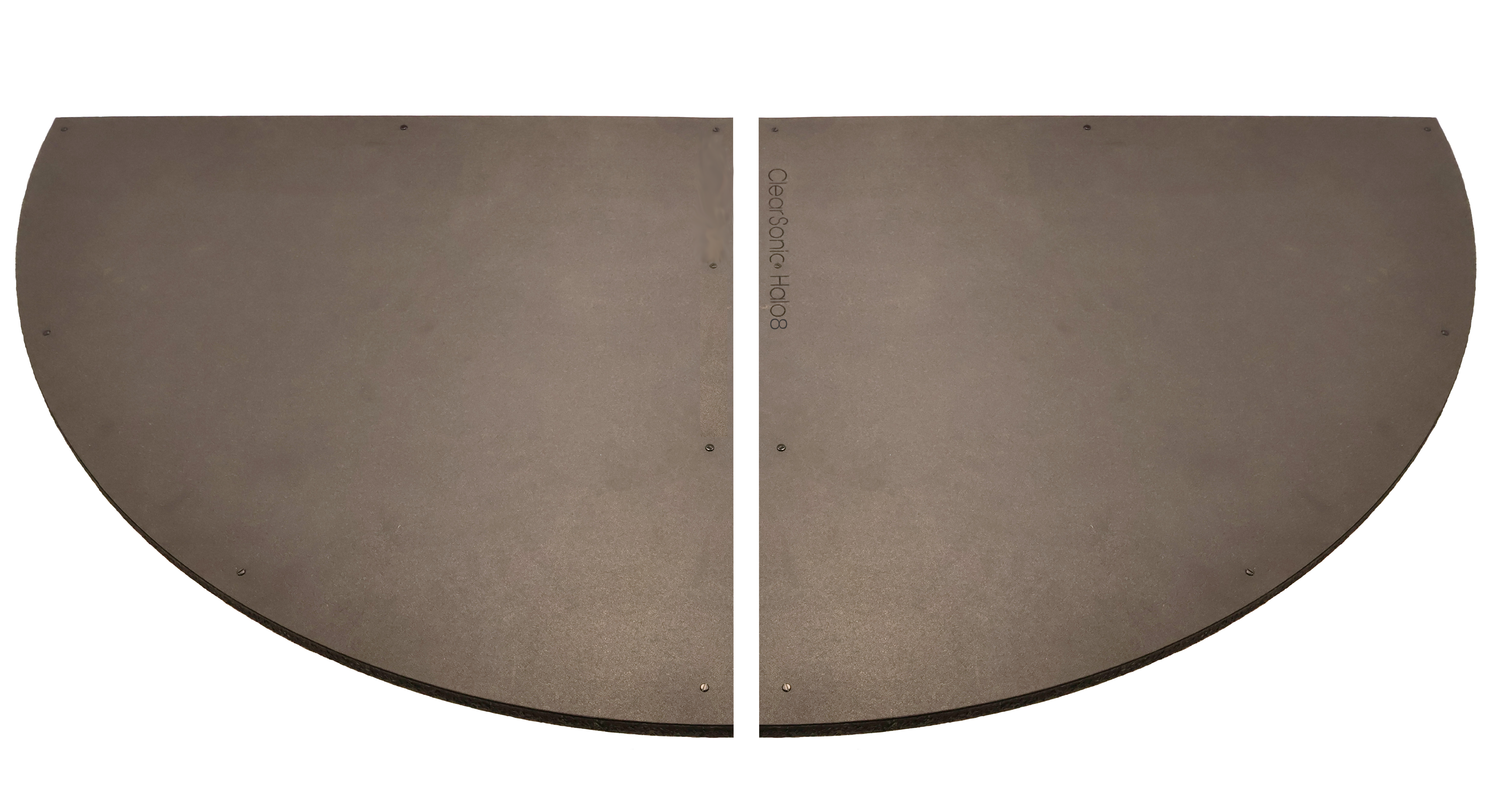 Curved8 with Halo8 Roof    Seamless Curved Drum Shield 8 ft wide with Roof