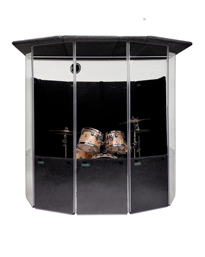 IPA 78"  - IsoPac A 78" Portable Drum Isolation Booth      7’ W x 9’ D x 6.5’ H