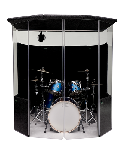 IPB 78" - IsoPac B Portable Drum Isolation Booth     6’ W x 7’ D x 6.5’ H
