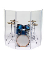 LITE2466x5 - 5.5 ft. Tall, 5-panel Economy Drum Shield - 3/16" Thick Acrylic
