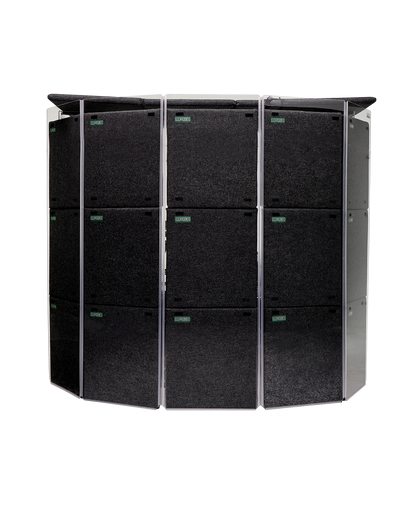 MMP 78" - MiniMegaPac 78" Portable Isolation Booth for Drums - 7’ W x 6.5’ D x 6.5’ H - 60-70% Volume Reduction