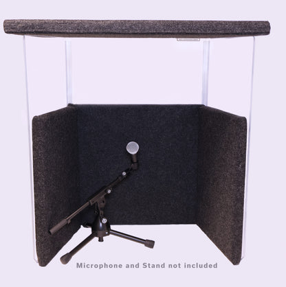 Spacious voiceover booth 