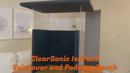 Portable Podcasting Booth for Table Top - 33” W x 22” D x 36” H