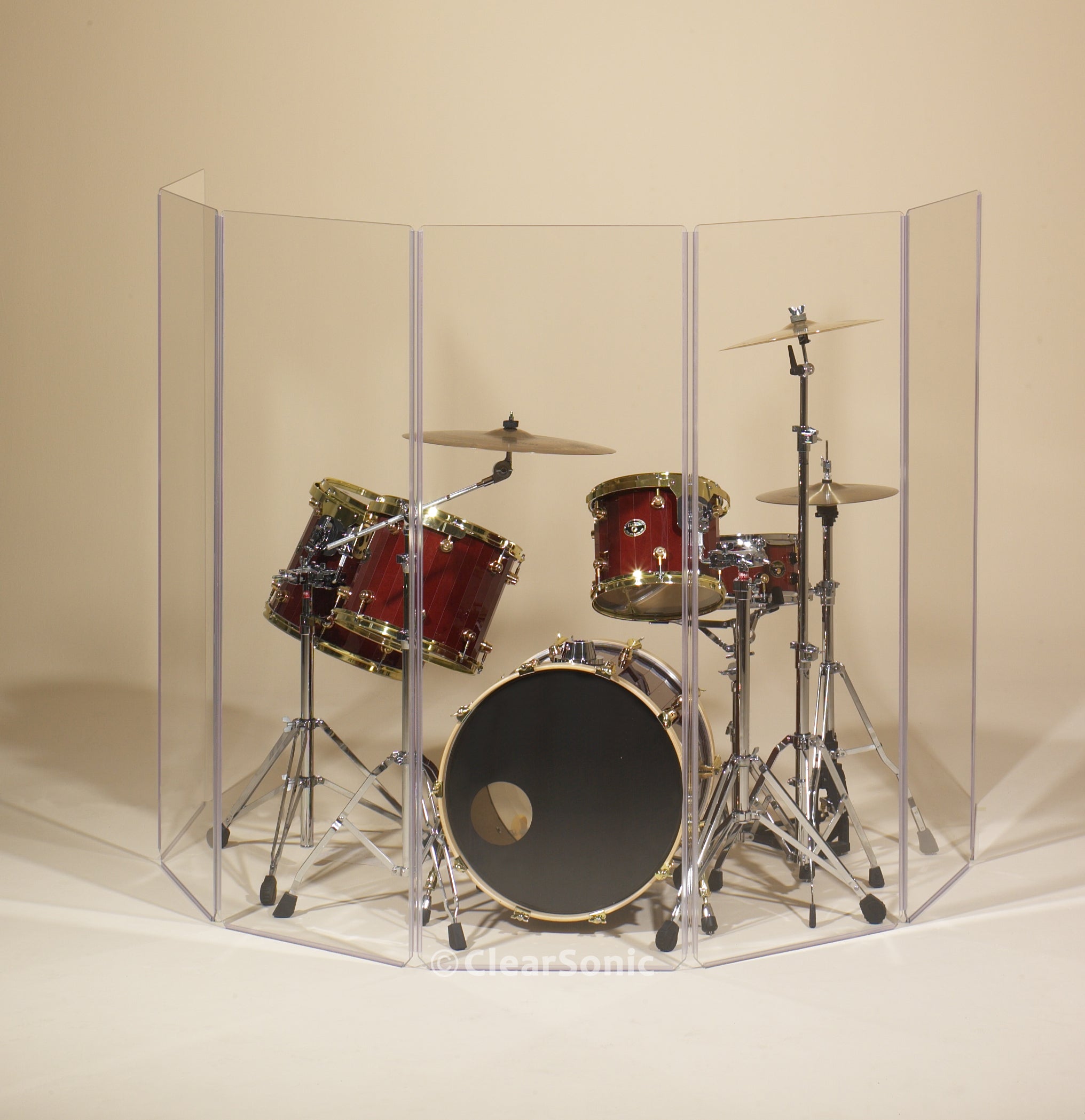 ClearSonic A2466x6 6-Panel Acrylic Drum Shield