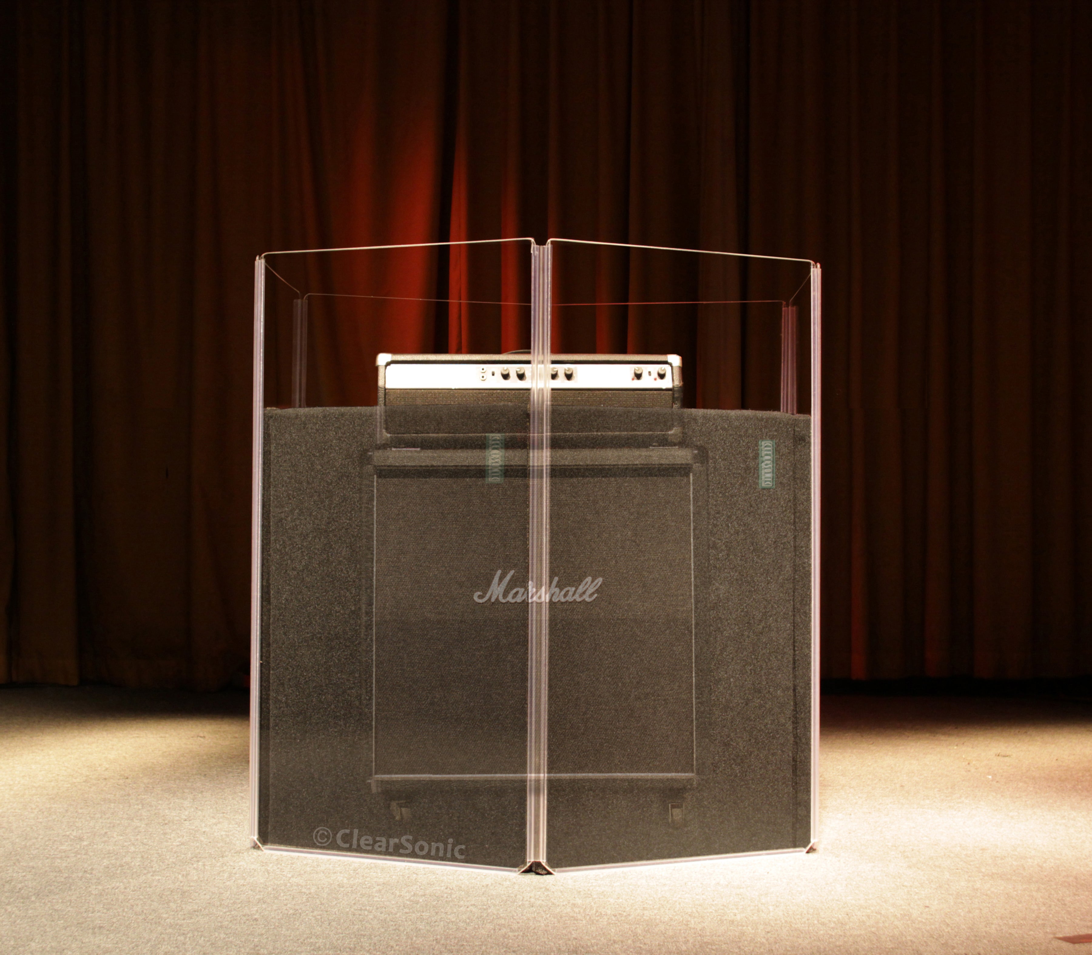 A2448x1 - 4 ft. Tall, Acrylic Drum Shield - Single Panel with