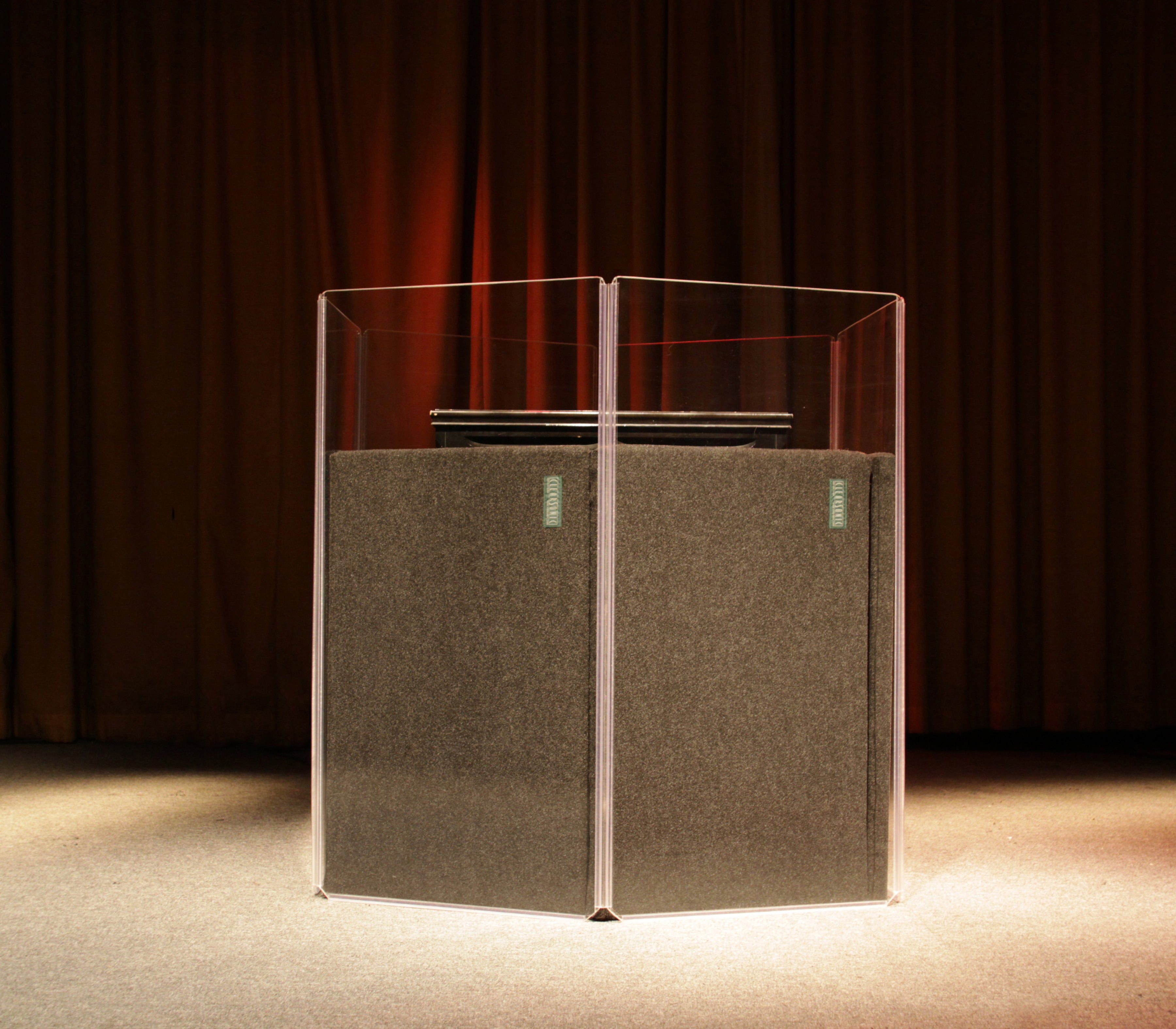 A2448x2 - 4 ft. Tall, 2-panel Acrylic Drum Shield – ClearSonic