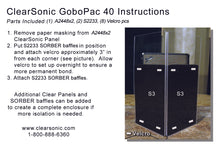GP40 - GoboPac 40 - 4’ W x 4’ H Portable Gobo for Large Amps
