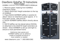 GP70 - GoboPac 70 - 4’ W x 7’ H Portable Gobo for Speech and Vocals