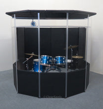 A2466x1 - 5.5 ft. Tall, Acrylic Drum Shield - Single Panel with Hinge for Attachment
